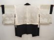 Photo8: 6605T01z500 Vintage Japanese Kimono Silk HAORI Flower Black (8)