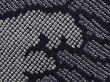Photo4: 6605T02z410 Vintage Japanese Kimono Silk SHIBORI HAORI Wave Dark navy (4)