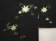 Photo3: 6605T05z540 Vintage Japanese Kimono Silk HAORI Maple Black (3)