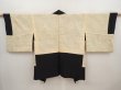 Photo6: 6605T05z540 Vintage Japanese Kimono Silk HAORI Maple Black (6)