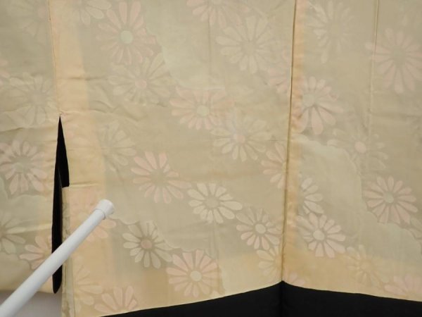 Photo8: 6605T05z540 Vintage Japanese Kimono Silk HAORI Maple Black (8)