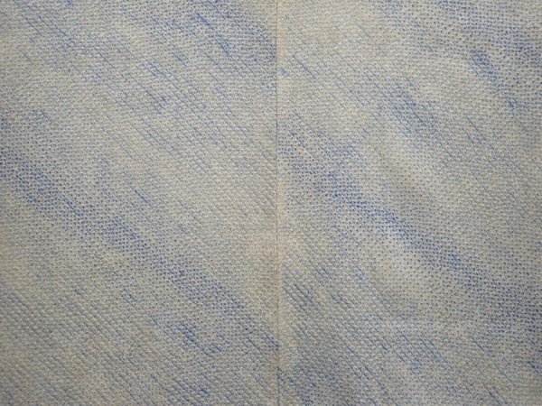 Photo3: 6605T06z440 Vintage Japanese Kimono Silk SHIBORI HAORI  Blue (3)