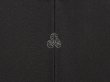 Photo5: 6605T07z550 Vintage Japanese Kimono Silk HAORI Plain Black (5)