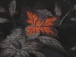 Photo4: 6605T09z680 Vintage Japanese Kimono Silk HAORI Flower Black (4)