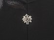 Photo5: 6605T09z680 Vintage Japanese Kimono Silk HAORI Flower Black (5)