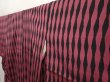Photo2: 6605T12z850 Vintage Japanese Kimono Silk KOMON Tatewaku Dark pink (2)