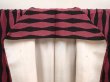 Photo7: 6605T12z850 Vintage Japanese Kimono Silk KOMON Tatewaku Dark pink (7)