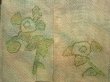 Photo3: 6609T01z390 Vintage Japanese Kimono Silk SHIBORI HAORI Flower Grass green (3)