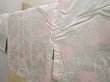 Photo7: 6609T01z390 Vintage Japanese Kimono Silk SHIBORI HAORI Flower Grass green (7)