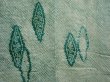 Photo3: 6609T02z440 Vintage Japanese Kimono Silk SHIBORI HAORI  Dull green (3)
