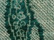 Photo4: 6609T02z440 Vintage Japanese Kimono Silk SHIBORI HAORI  Dull green (4)