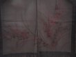 Photo3: 6609T03z270 Vintage Japanese Kimono Silk See through HAORI Flower Black (3)