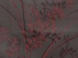 Photo4: 6609T03z270 Vintage Japanese Kimono Silk See through HAORI Flower Black (4)