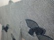 Photo2: 6609T04z510 Vintage Japanese Kimono Silk SHIBORI HAORI Jigami Navy-Gray (2)