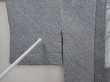 Photo8: 6609T04z510 Vintage Japanese Kimono Silk SHIBORI HAORI Jigami Navy-Gray (8)