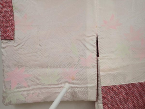 Photo8: 6609T07z410 Vintage Japanese Kimono Silk SHIBORI HAORI Chrysanthemum (8)