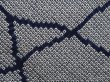 Photo4: 6609T09z470 Vintage Japanese Kimono Silk SHIBORI HAORI  Navy (4)