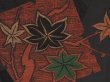 Photo4: 6609T10z640 Vintage Japanese Kimono Silk HAORI Plum blossom Black (4)