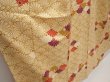 Photo3: 6609T11z740 Vintage Japanese Kimono Silk KOMON Chrysanthemum Champagne (3)