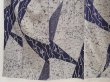 Photo4: 6609T12z960 Vintage Japanese Kimono Silk TSUMUGI Branch Gray (4)
