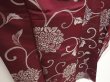 Photo3: 6609T14z590 Vintage Japanese Kimono Silk OMESHI Karahana Dark grape (3)