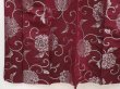 Photo4: 6609T14z590 Vintage Japanese Kimono Silk OMESHI Karahana Dark grape (4)