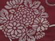 Photo6: 6609T14z590 Vintage Japanese Kimono Silk OMESHI Karahana Dark grape (6)