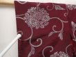 Photo7: 6609T14z590 Vintage Japanese Kimono Silk OMESHI Karahana Dark grape (7)