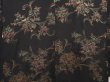 Photo3: 6610T01z560 Vintage Japanese Kimono Silk HAORI Flower Black (3)