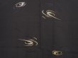 Photo3: 6610T03z550 Vintage Japanese Kimono Silk HAORI Stream Black (3)