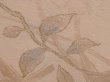 Photo4: 6610T08z510 Vintage Japanese Kimono Silk HAORI Branch Light peach (4)