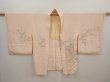 Photo6: 6610T08z510 Vintage Japanese Kimono Silk HAORI Branch Light peach (6)