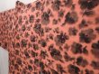Photo2: 6610T10z400 Vintage Japanese Kimono Silk MEISEN HAORI Flower Dark coral (2)