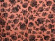 Photo3: 6610T10z400 Vintage Japanese Kimono Silk MEISEN HAORI Flower Dark coral (3)