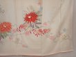 Photo7: 6610T11z810 Vintage Japanese Kimono Silk TSUKESAGE Flowers Off-white (7)