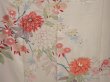Photo8: 6610T11z810 Vintage Japanese Kimono Silk TSUKESAGE Flowers Off-white (8)