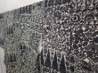 Photo2: 6610T12z930 Vintage Japanese Kimono Silk KOMON Flowers Black (2)