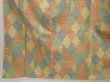 Photo4: 6610T14z850 Vintage Japanese Kimono Silk TSUMUGI  Sand yellow (4)
