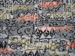 Photo3: 6611T05z500 Vintage Japanese Kimono Silk HAORI Flowers Gray (3)