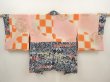 Photo6: 6611T05z500 Vintage Japanese Kimono Silk HAORI Flowers Gray (6)