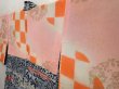 Photo7: 6611T05z500 Vintage Japanese Kimono Silk HAORI Flowers Gray (7)