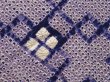 Photo4: 6611T08z440 Vintage Japanese Kimono Silk SHIBORI HAORI  Dark lavender (4)