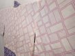 Photo7: 6611T08z440 Vintage Japanese Kimono Silk SHIBORI HAORI  Dark lavender (7)