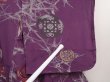 Photo7: 6611T12z880 Vintage Japanese Kimono Silk KOMON  Purple (7)