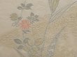 Photo4: 6611T01z580 Vintage Japanese Kimono Silk HAORI Flowers Off-white (4)