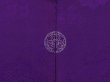 Photo5: 6611T02z430 Vintage Japanese Kimono Silk HAORI Flowers Purple (5)