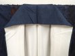 Photo7: 6611T13z770 Vintage Japanese Kimono Silk TSUMUGI Camellia Dark blue (7)