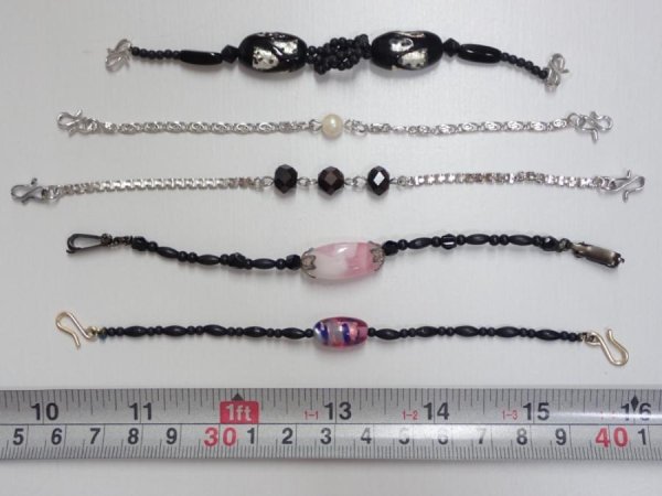 Photo1: i18z30 Vintage Japanese Kimono Unknown HAORI HIMO Accessory 5pcs (1)