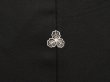 Photo5: 6612T02z600 Vintage Japanese Kimono Silk HAORI Wave Black (5)