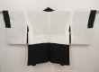 Photo7: 6612T02z600 Vintage Japanese Kimono Silk HAORI Wave Black (7)